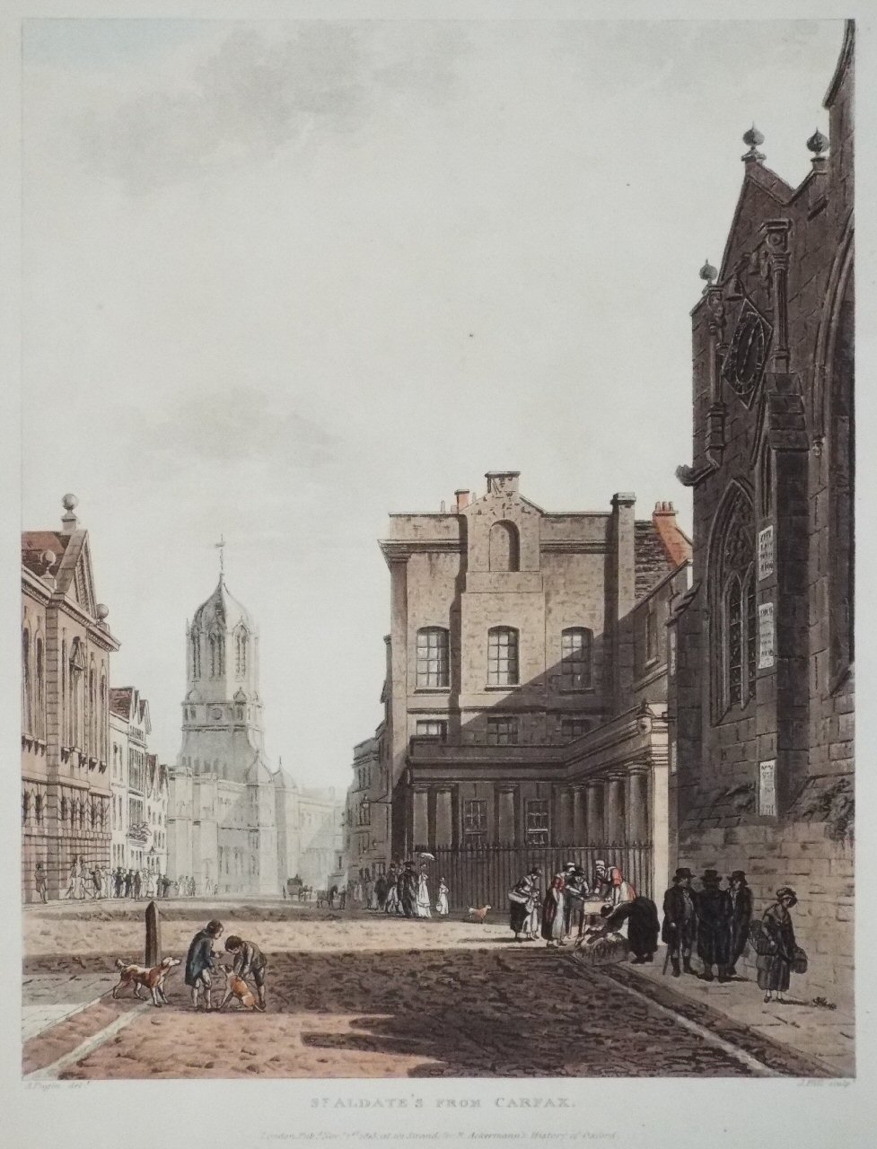 Aquatint - St. Aldate's from Carfax. - Bluck